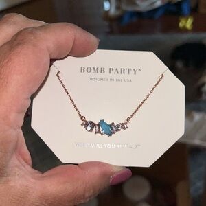 Glam Doll Sparkle-Bomb Party March birthday necklace